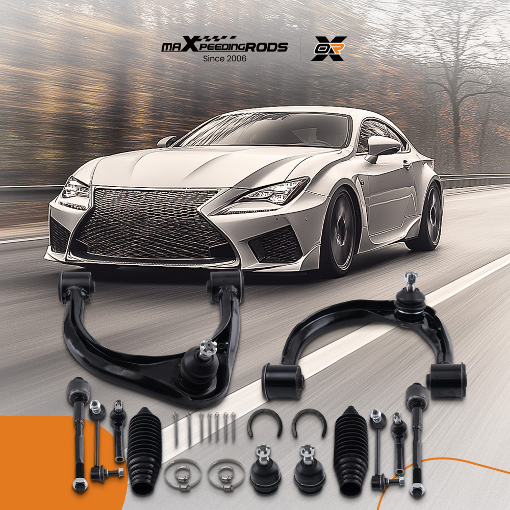 12Pc Front Upper Control Arm Suspension Kit compatible for Toyota 4Runner Lexus GX470 03-09