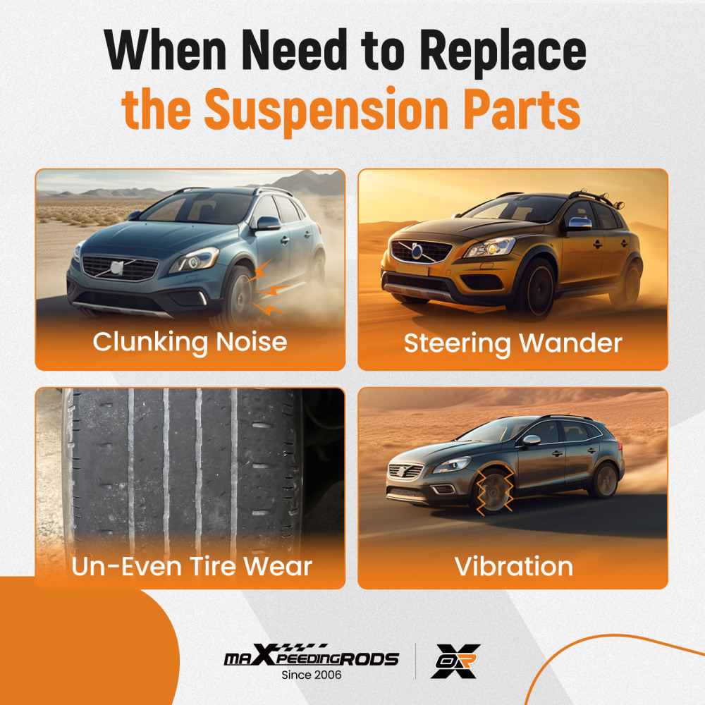 4x Rear Upper Lower Forward Control Arm compatible for Ford C-Max Focus compatible for Mazda 3 5 2004-2018