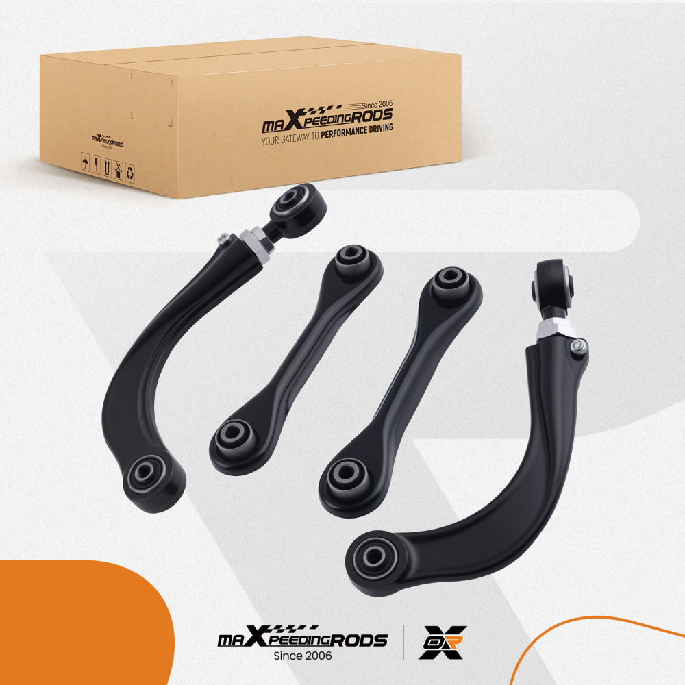 4x Rear Upper Lower Forward Control Arm compatible for Ford C-Max Focus compatible for Mazda 3 5 2004-2018