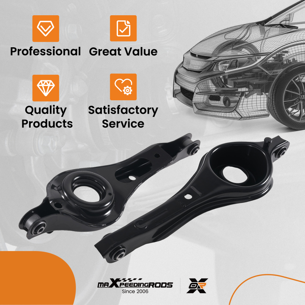 REAR LOWER SUSPENSION WISHBONE CONTROL ARMS RIGHT+LEFT compatible for FORD C-MAX FOCUS KUGA