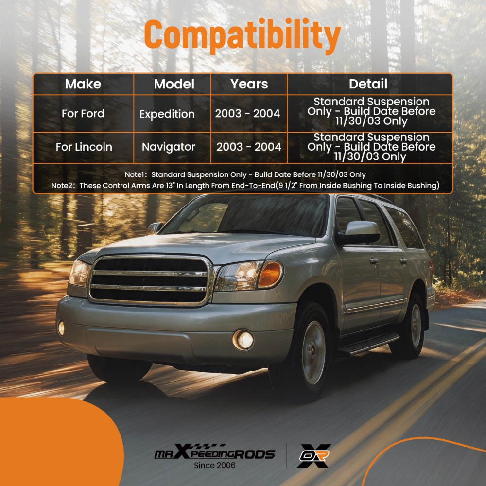 Upper Front Control Arm Ball Joint compatible for Ford Expedition compatible for Lincoln Navigator 2003-04