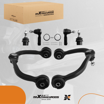6pc Front Upper Control Arm Lower Ball Joint Tie Rod compatible for Ford F-150 2004-2008