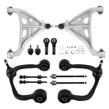 10x Front LowerUpper Control Arms Suspenion Kit compatible for Ford F-150 Mark TL 05-08