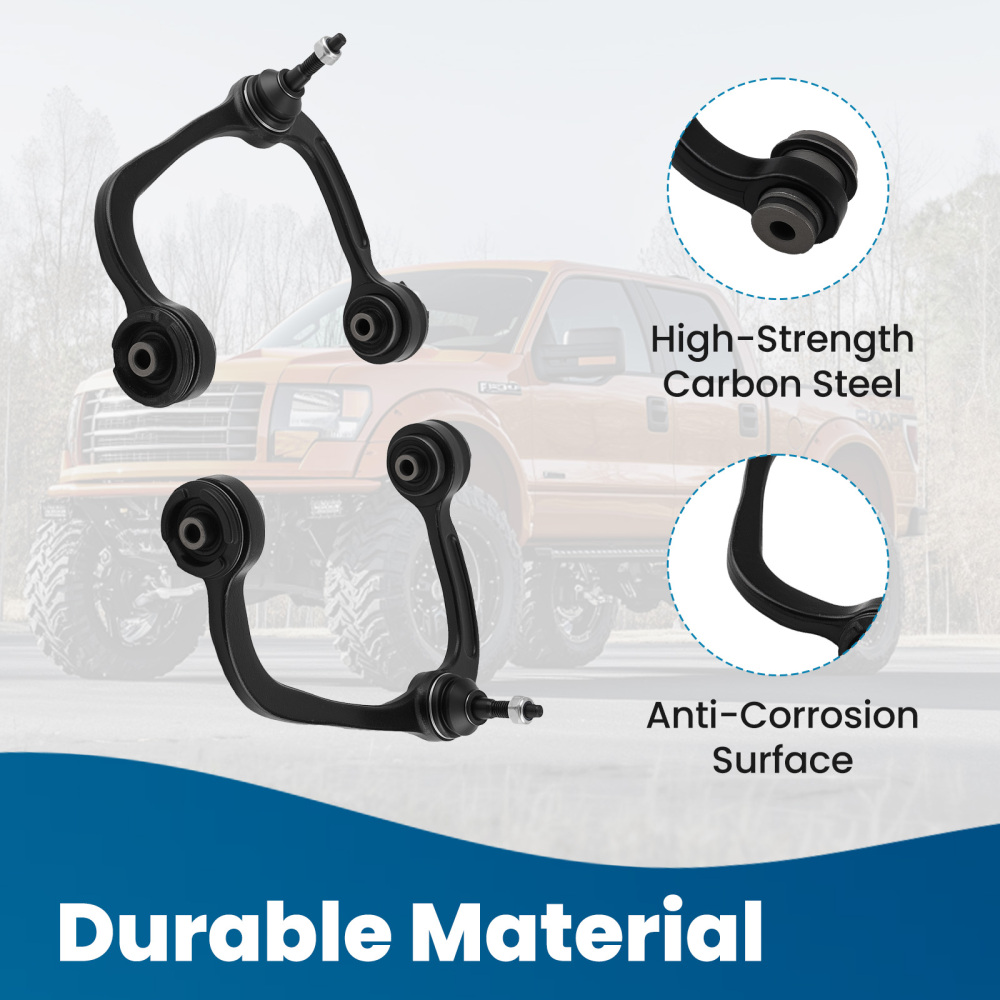 10x Front LowerUpper Control Arms Suspenion Kit compatible for Ford F-150 Mark TL 05-08