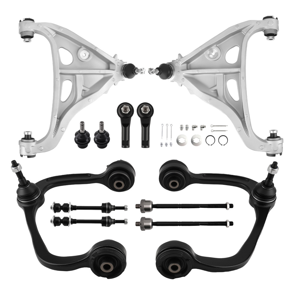 10x Front LowerUpper Control Arms Suspenion Kit compatible for Ford F-150 Mark TL 05-08