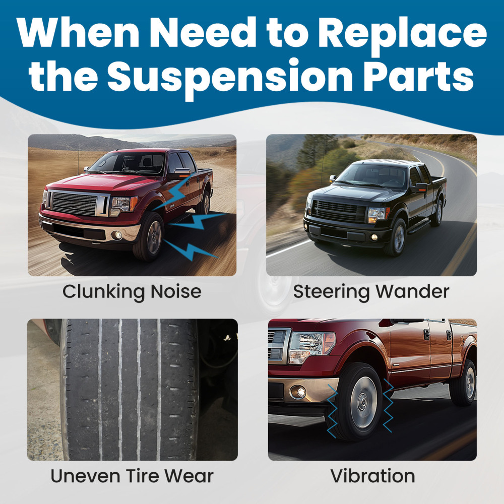 8x Front Upper Control ArmLower Ball Joint Link Kit compatible for Ford F-150 2009-2014