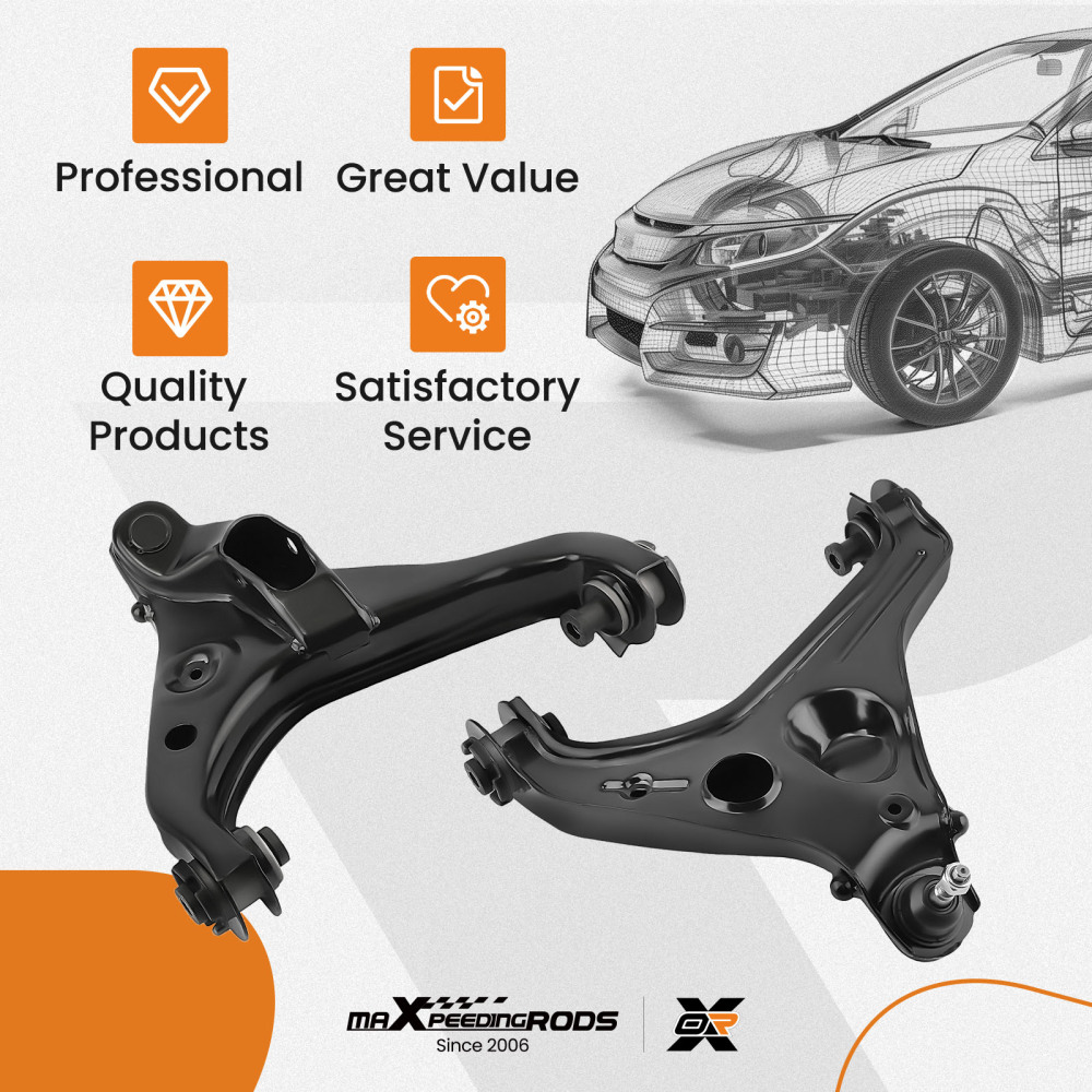 Upper Lower Control Arm Ball Joint Front Suspension Kit compatible for Ford F150 4WD 09-13