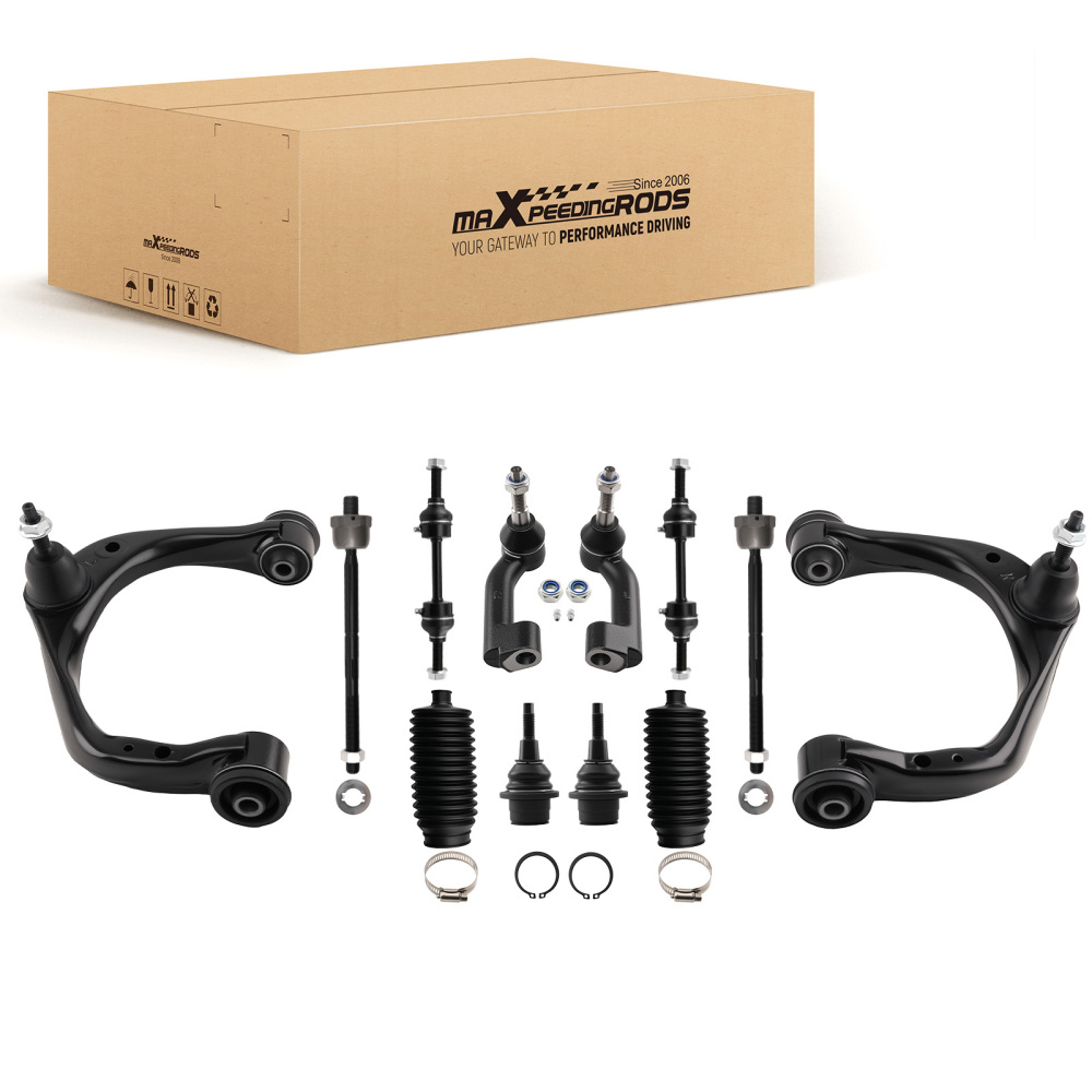 12x Front Upper Control Arm Stabilizer Link Tierod compatible for FORD F-150 2015-2017 4WD