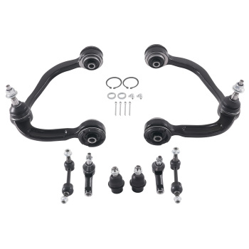 8pc Front Upper Control Arm Lower Ball Joint compatible for Ford F-150 2004-2005 4WD K80306