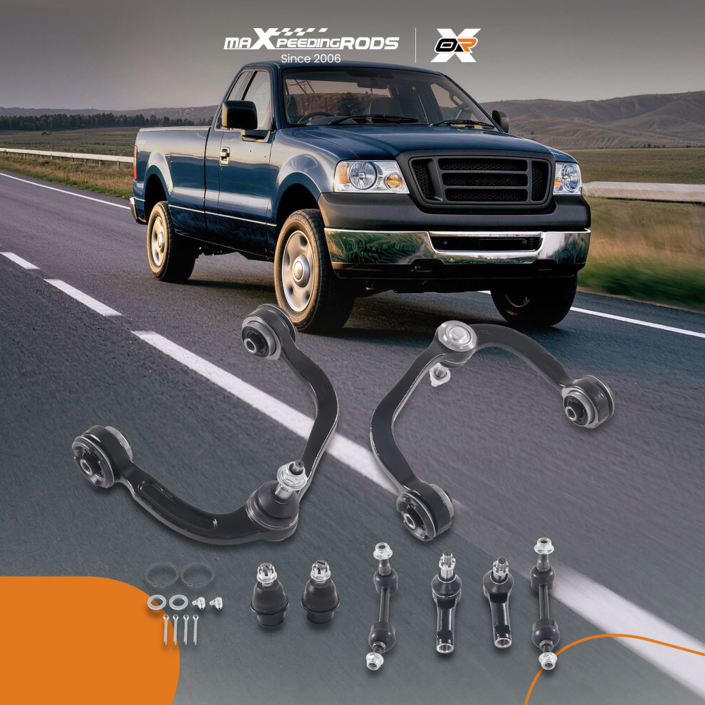 8pc Front Upper Control Arm Lower Ball Joint compatible for Ford F-150 2004-2005 4WD K80306