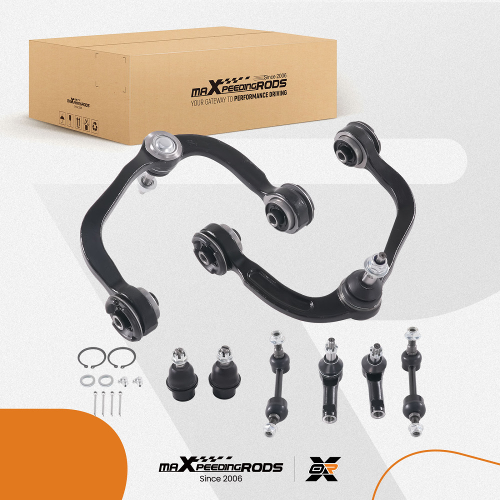 8pc Front Upper Control Arm Lower Ball Joint compatible for Ford F-150 2004-2005 4WD K80306