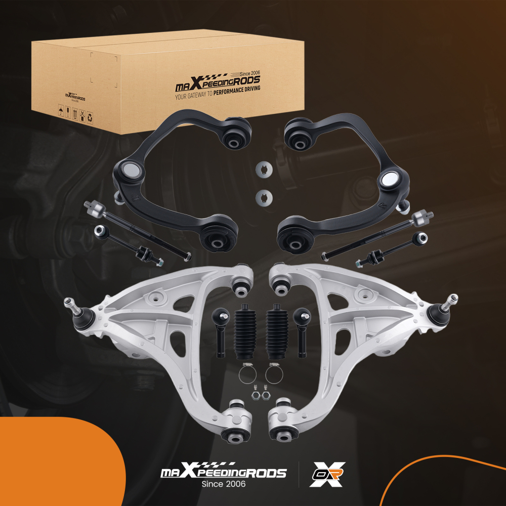 12x Front Upper Lower Control Arm Sway Bar Link compatible for Ford F-150 2005 4WD K80403