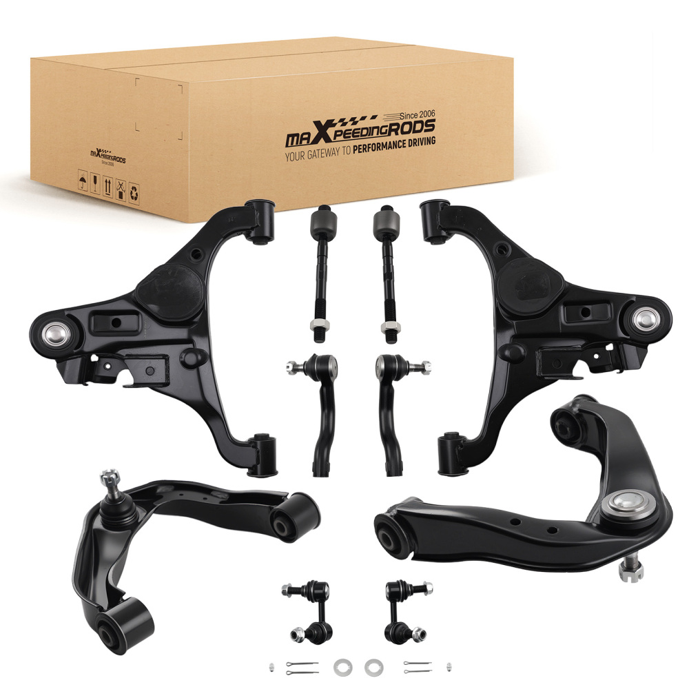 maXpeedingrods 10Pcs Front Upper Lower Control Arms Suspension Kit Compatible for Nissan Pathfinder 2005-2012