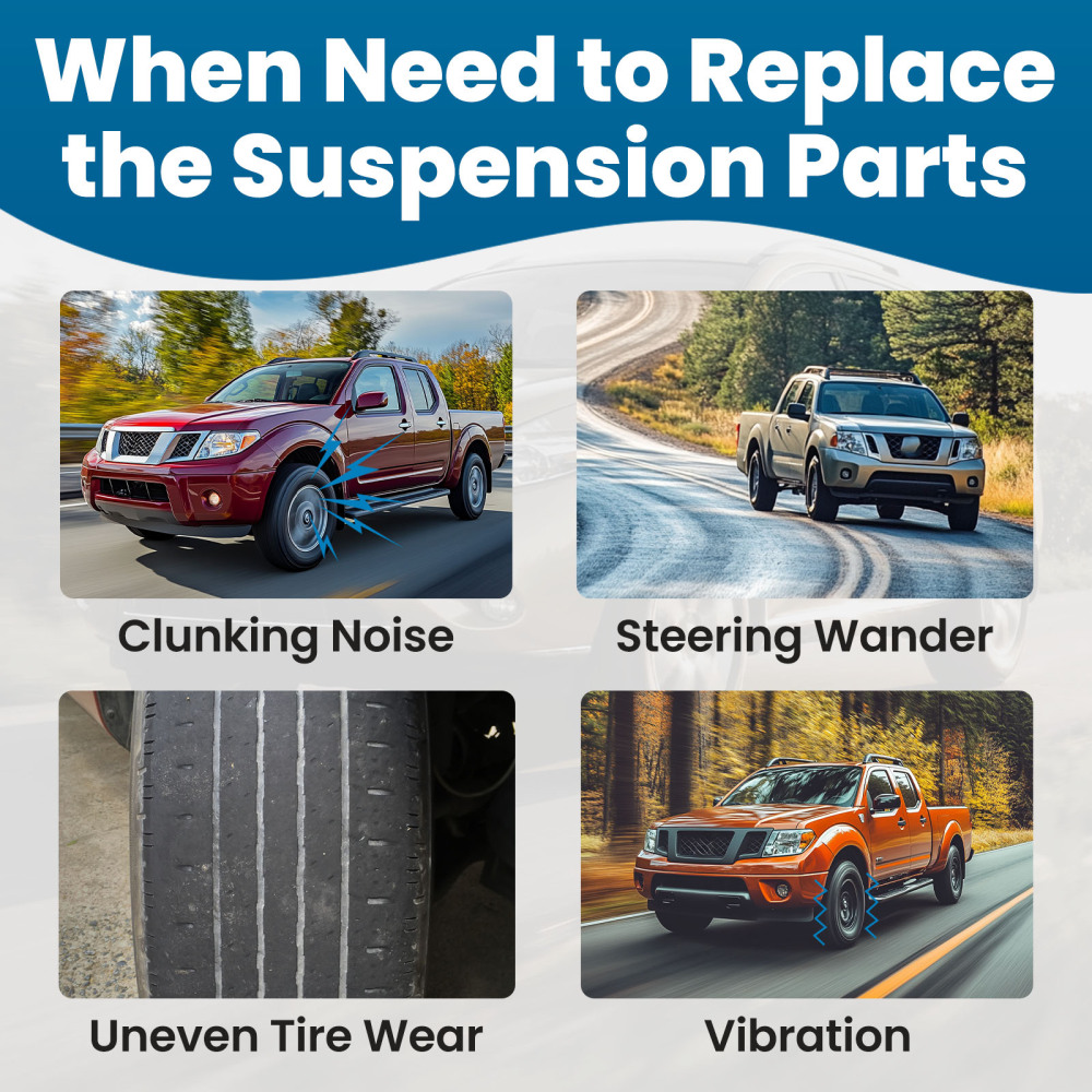 maXpeedingrods 10Pcs Front Upper Lower Control Arms Suspension Kit Compatible for Nissan Pathfinder 2005-2012