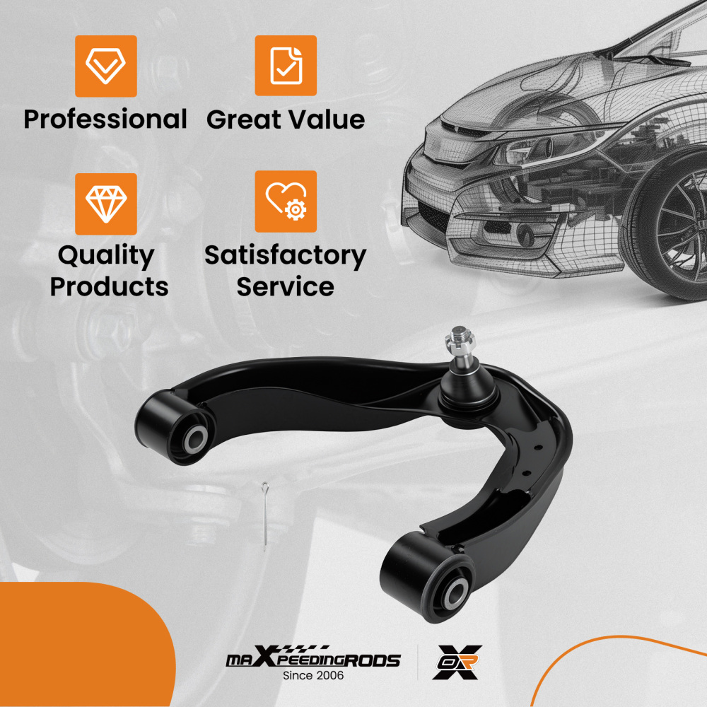 Front Upper RH Right Control Arm compatible for Nissan Frontier 2005-19 54524EA000