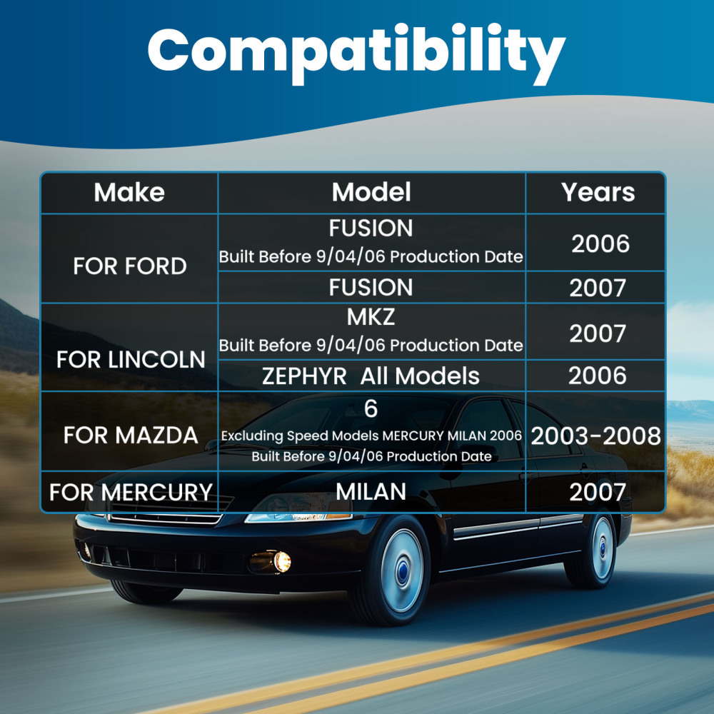 2x Lower Front Control Arm compatible for Ford Fusion compatible for Lincoln MKZ 2006-2007 Mazda6 03-08