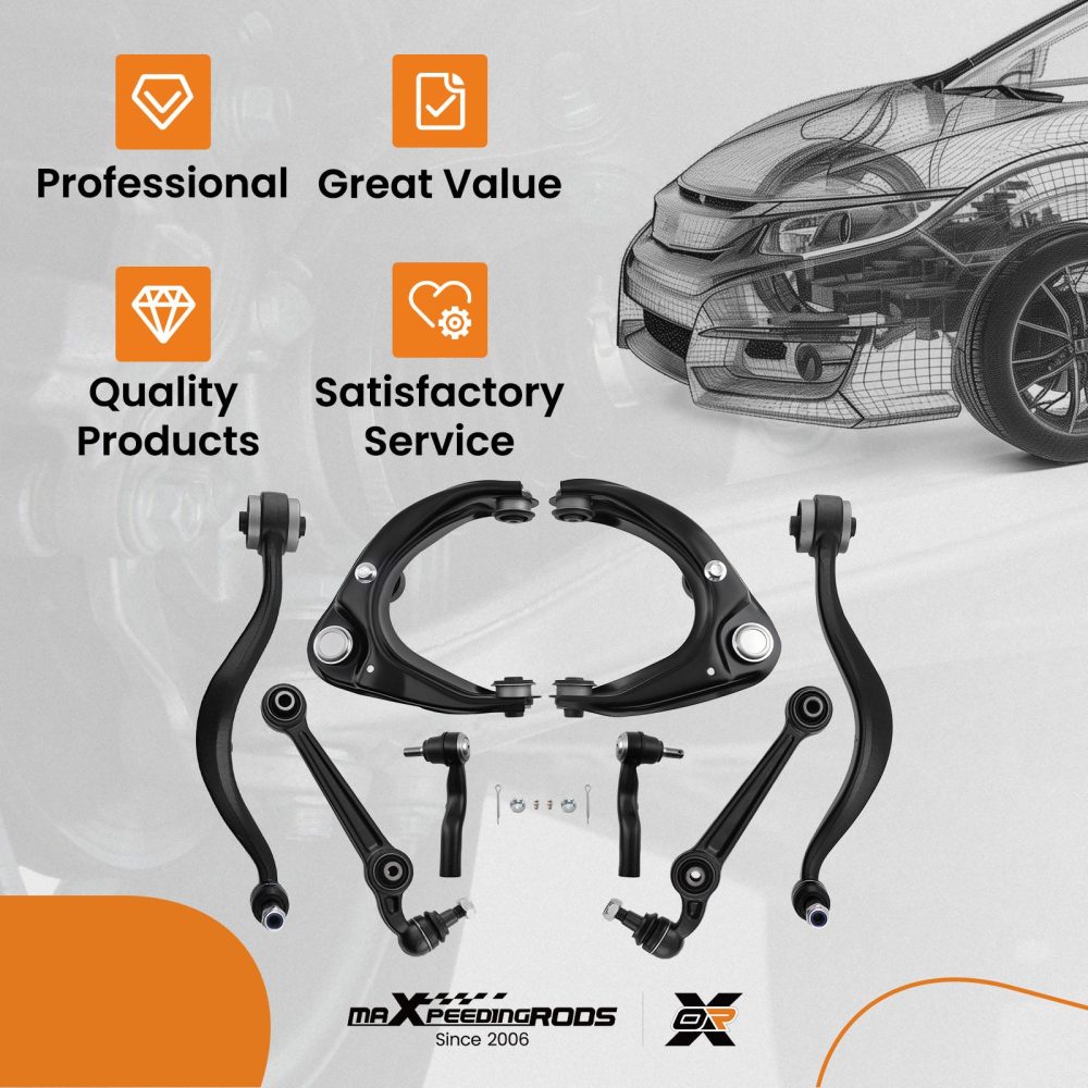 8Pcs Control Arm Assembly compatible for Ford Fusion 2007-2012 V6 3.5L K620636 ES800102