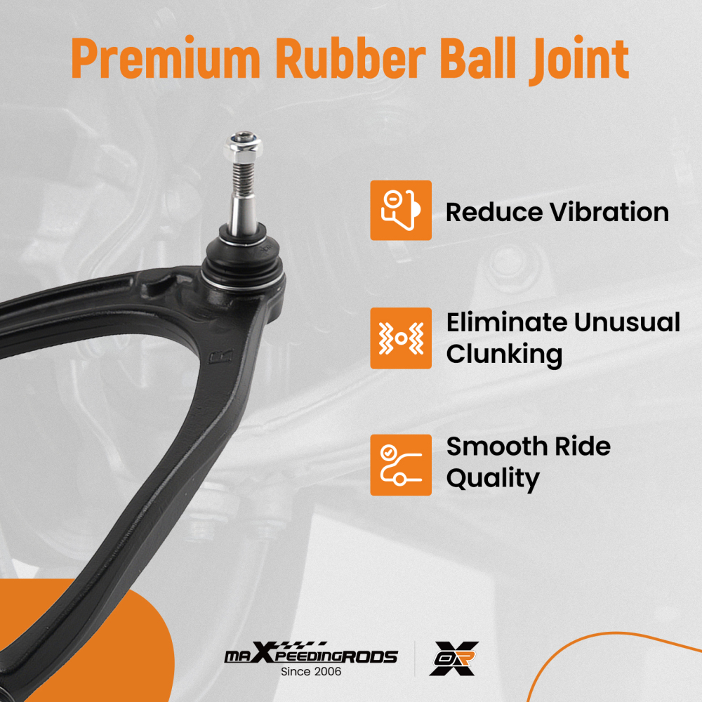 8x Front UpperLower Control Arms compatible for Chevrolet Silverado 2007 2008 2009 - 2013