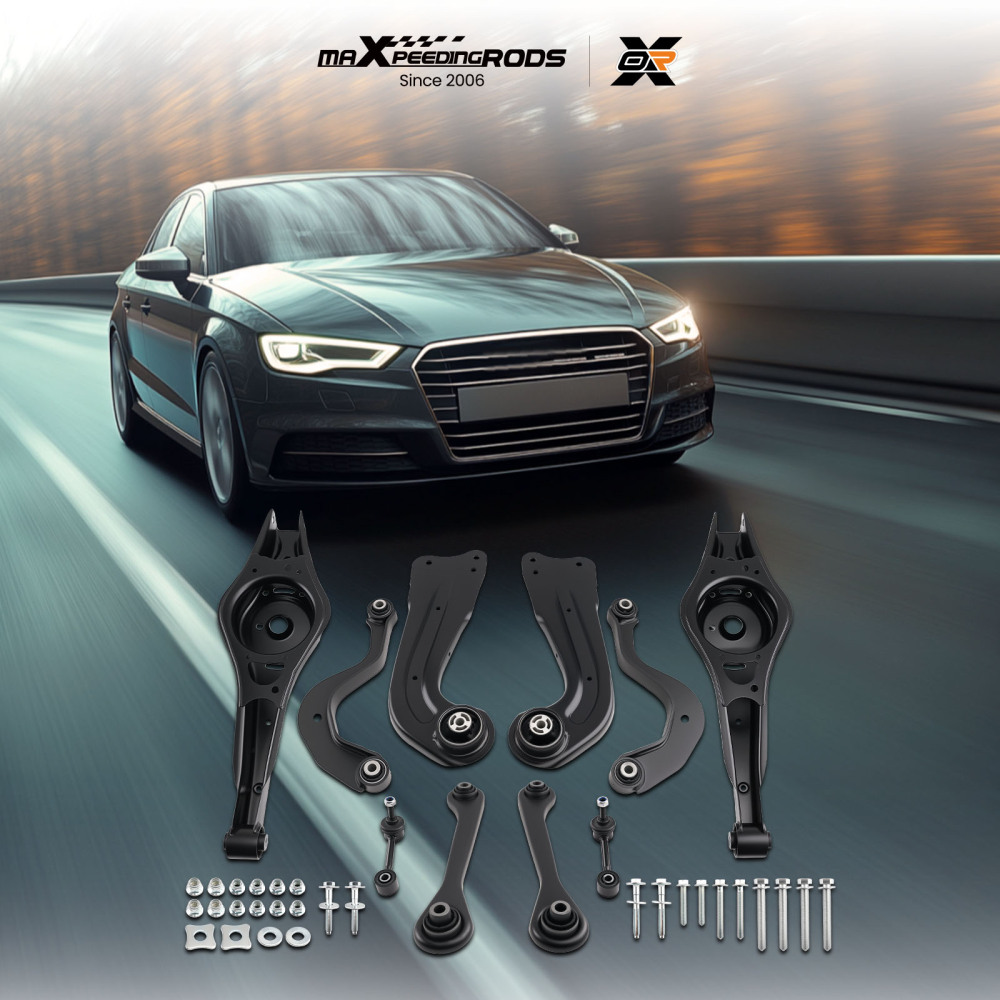 10X REAR WISHBONE CONTROL ARM SET compatible for VW GOLF 56 compatible for AUDI A3 8P PASSAT 362 3C2 LH+RH