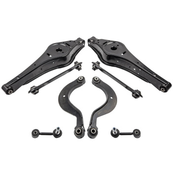 KIT DE BRAS DE SUSPENSION +AMORTISSEURS compatible pour AUDI A3 compatible pour VW GOLF 5 6 TOURAN compatible pour SEAT LEON
