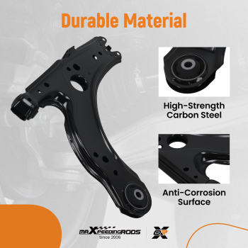 Front Lower Control Arm Suspension compatible for Volkswagen Golf Beetle Jetta City 1998-10