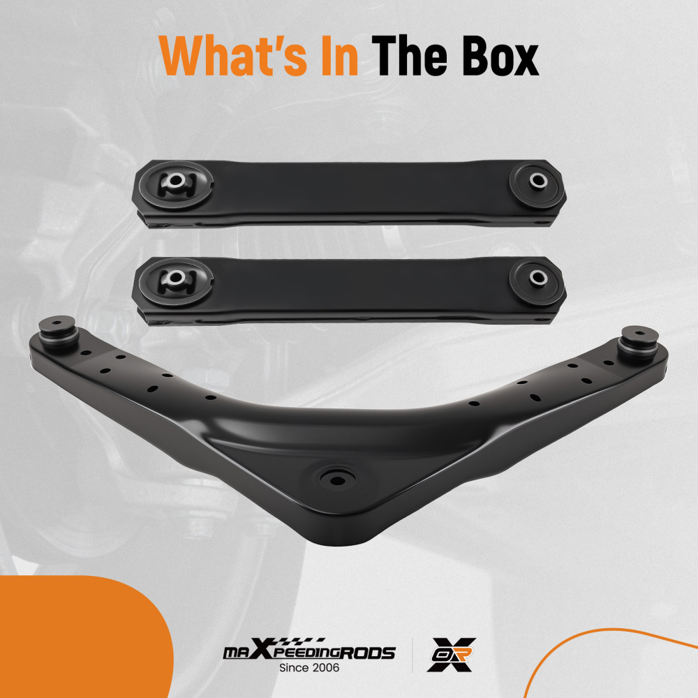 3x Rear Upper Lower Control Arms Suspension Kit For 1999 -04 compatible for Jeep Grand Cherokee