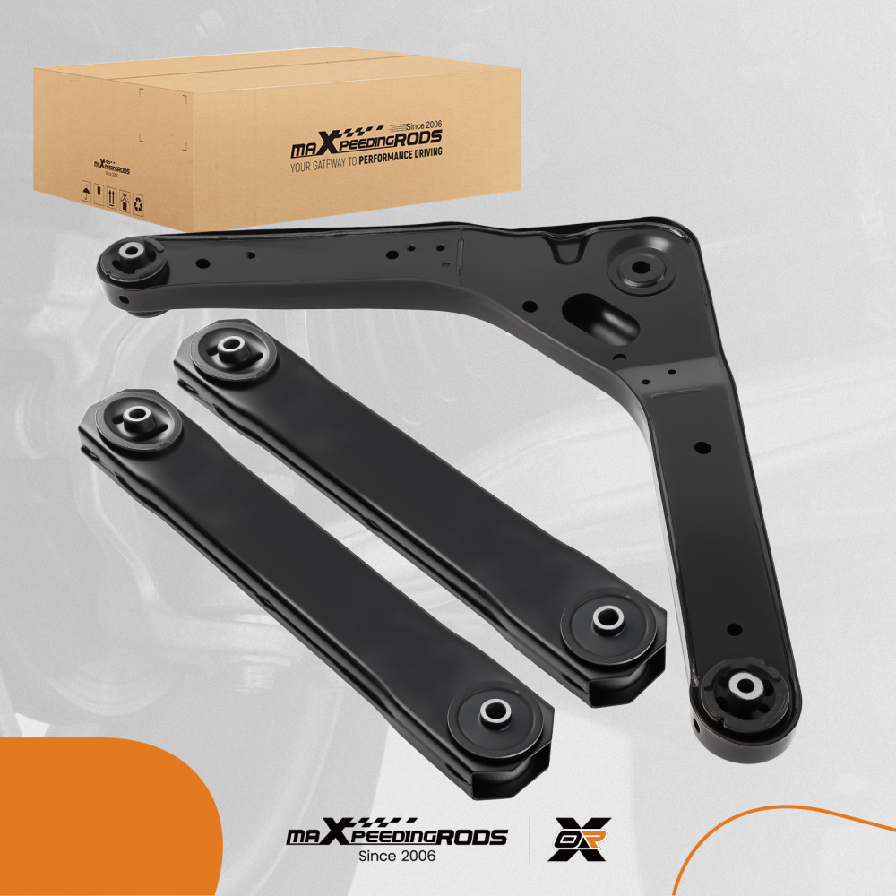 3x Rear Upper Lower Control Arms Suspension Kit For 1999 -04 compatible for Jeep Grand Cherokee