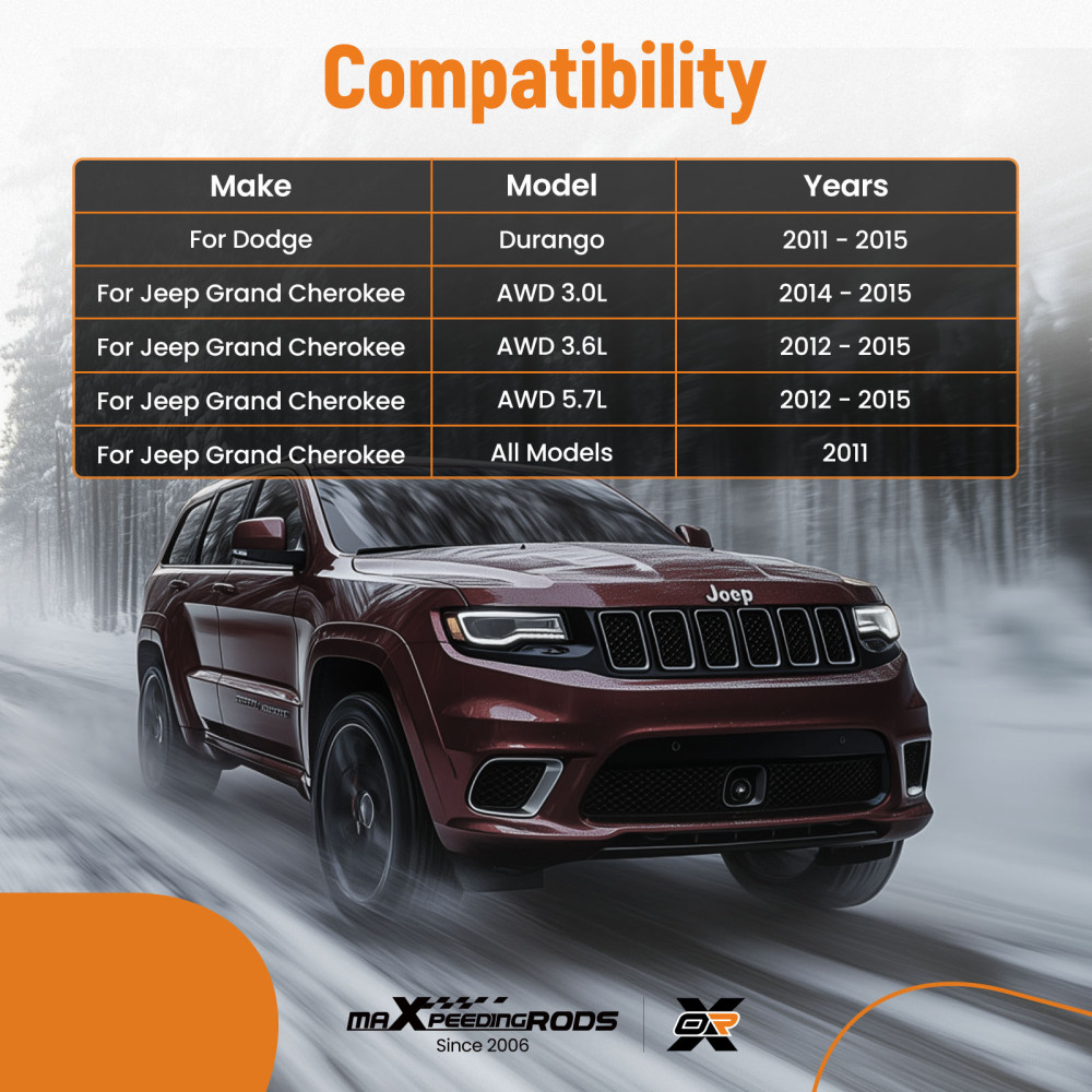 12x Front Upper Control Arm Kit for 2011-2015 compatible for Dodge Durango compatible for Jeep Grand Cherokee