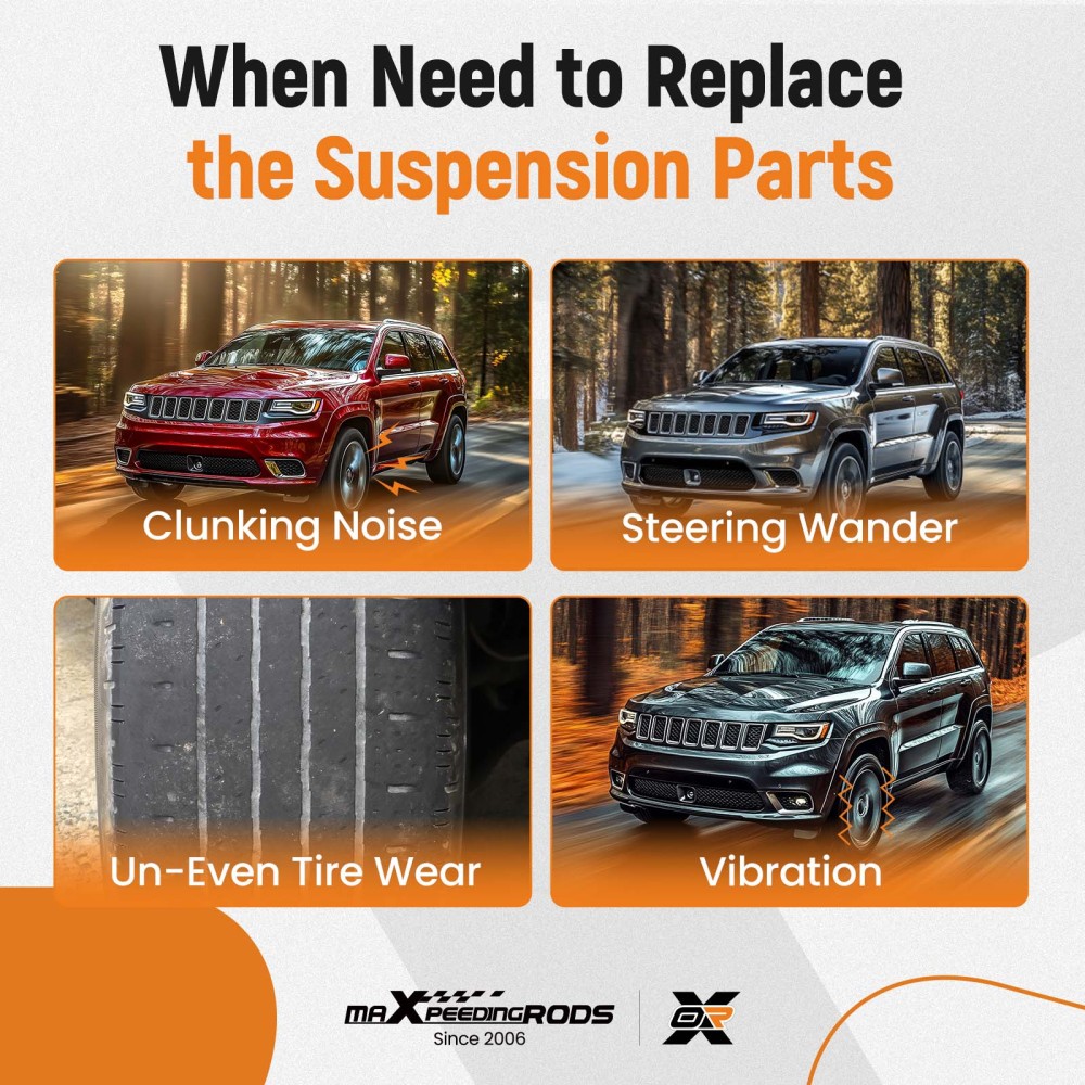 12x Front Upper Control Arm Kit for 2011-2015 compatible for Dodge Durango compatible for Jeep Grand Cherokee