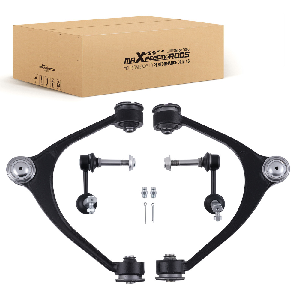 4PC Front Suspension Kit Control Arm Sway Bar Link compatible for Lexus GS300 GS400 93-05