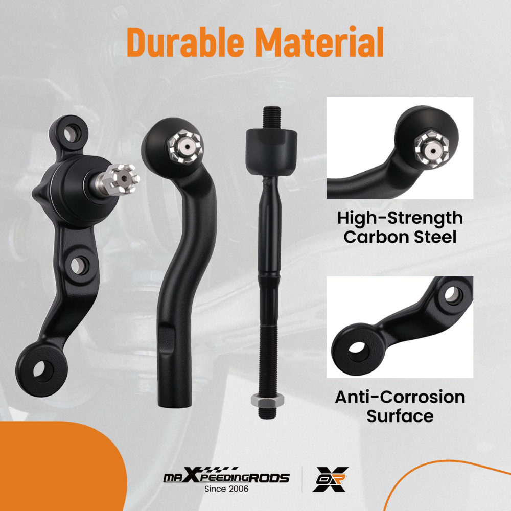 8PC Ball Joint Inner Tie Rod compatible for Lexus GS300 GS400 GS430 1998-2005 103-2880