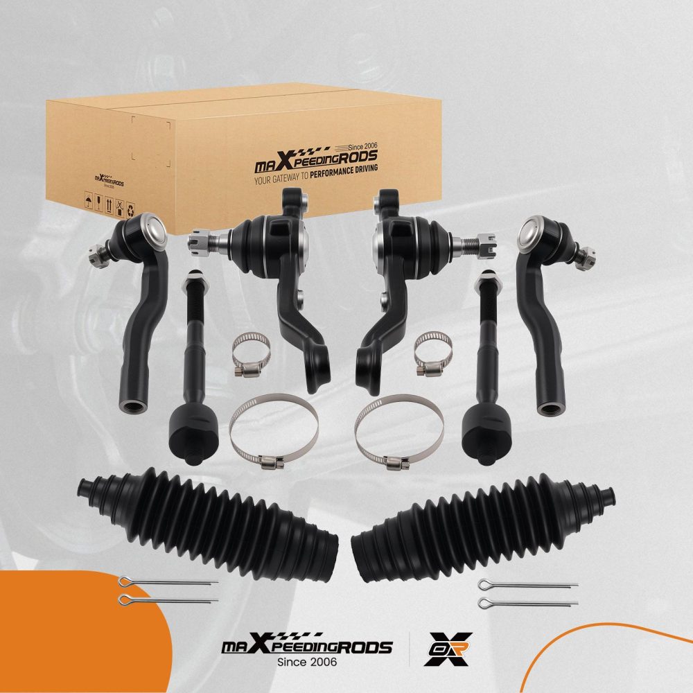 8PC Ball Joint Inner Tie Rod compatible for Lexus GS300 GS400 GS430 1998-2005 103-2880