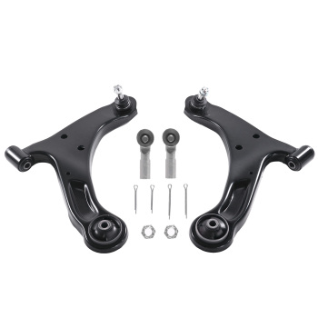 Front Lower Control Arms Ball Joints Tierods for 2006 - 2013 compatible for Suzuki Grand Vitara
