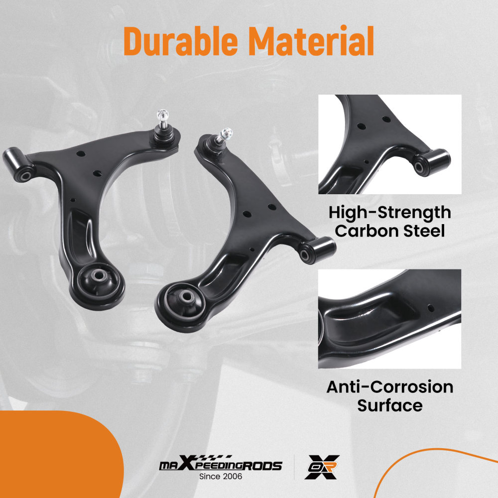 Front Lower Control Arms Ball Joints Tierods for 2006 - 2013 compatible for Suzuki Grand Vitara