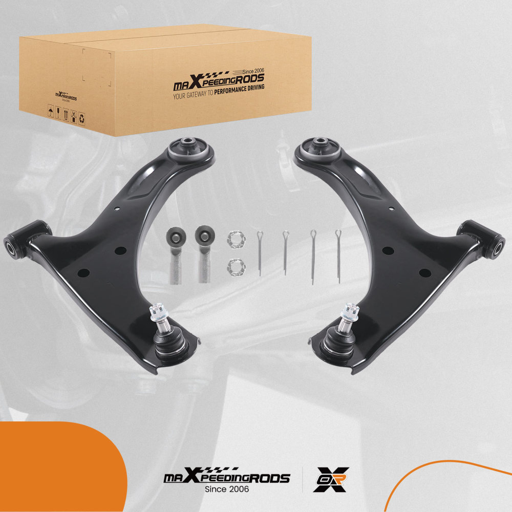 Front Lower Control Arms Ball Joints Tierods for 2006 - 2013 compatible for Suzuki Grand Vitara