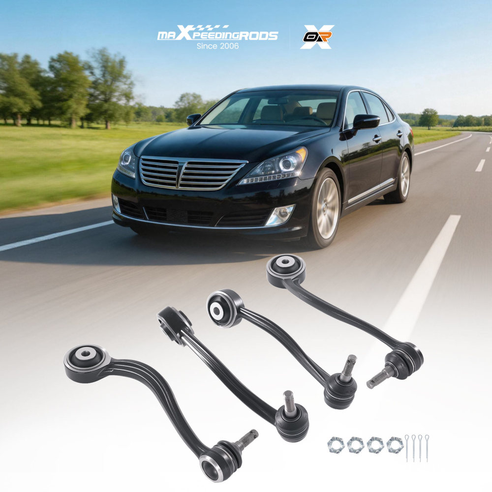 4x Front Upper Forward Rearward Control Arm Kit compatible for Hyundai Equus compatible for Genesis