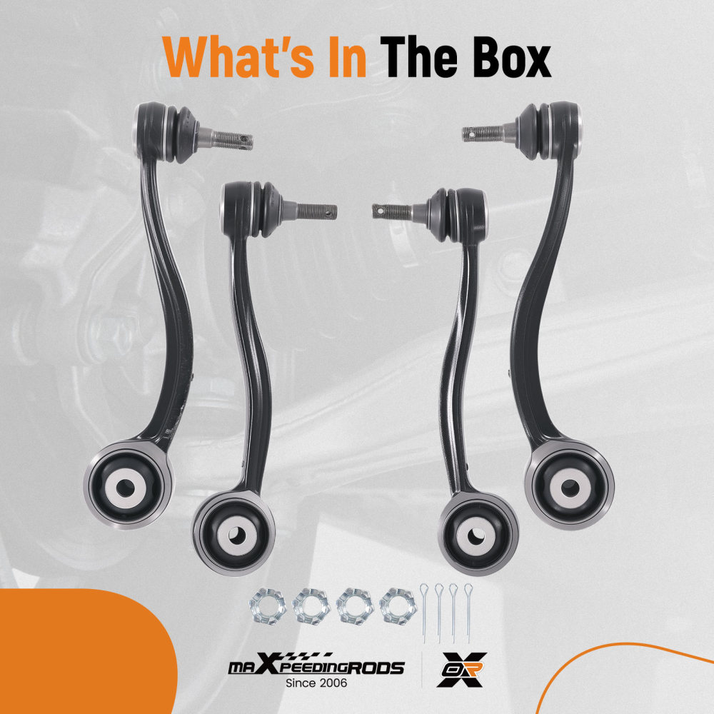 4x Front Upper Forward Rearward Control Arm Kit compatible for Hyundai Equus compatible for Genesis