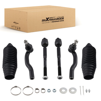 6PC Front Steering Tie Rod Set compatible for Toyota Highlander 2001-2003 All Models