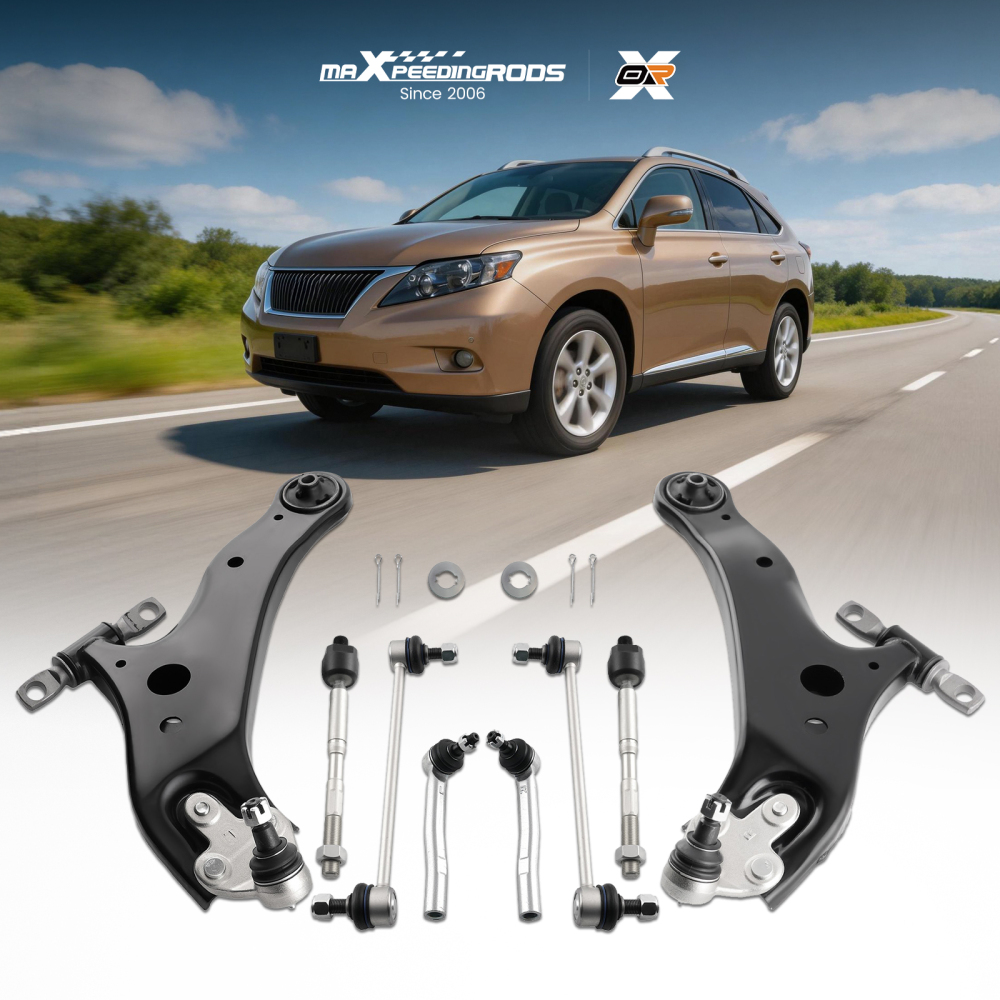 10x Front Lower Control Arm Ball Joint Sway Bar compatible for Toyota Highlander 2008-2019