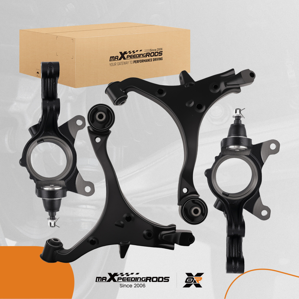 4x Front Lower Control Arms Steering Knuckle for 2002 2003 - 2006 compatible for Honda CR-V CRV