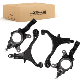 4x Front Lower Control Arms Steering Knuckle for 2002 2003 - 2006 compatible for Honda CR-V CRV