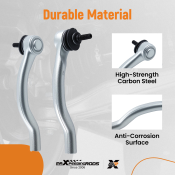 2x Outer Tie Rods For 2004-2008 compatible for Acura TSX 2003-2005 2006 2007 compatible for Honda Accord