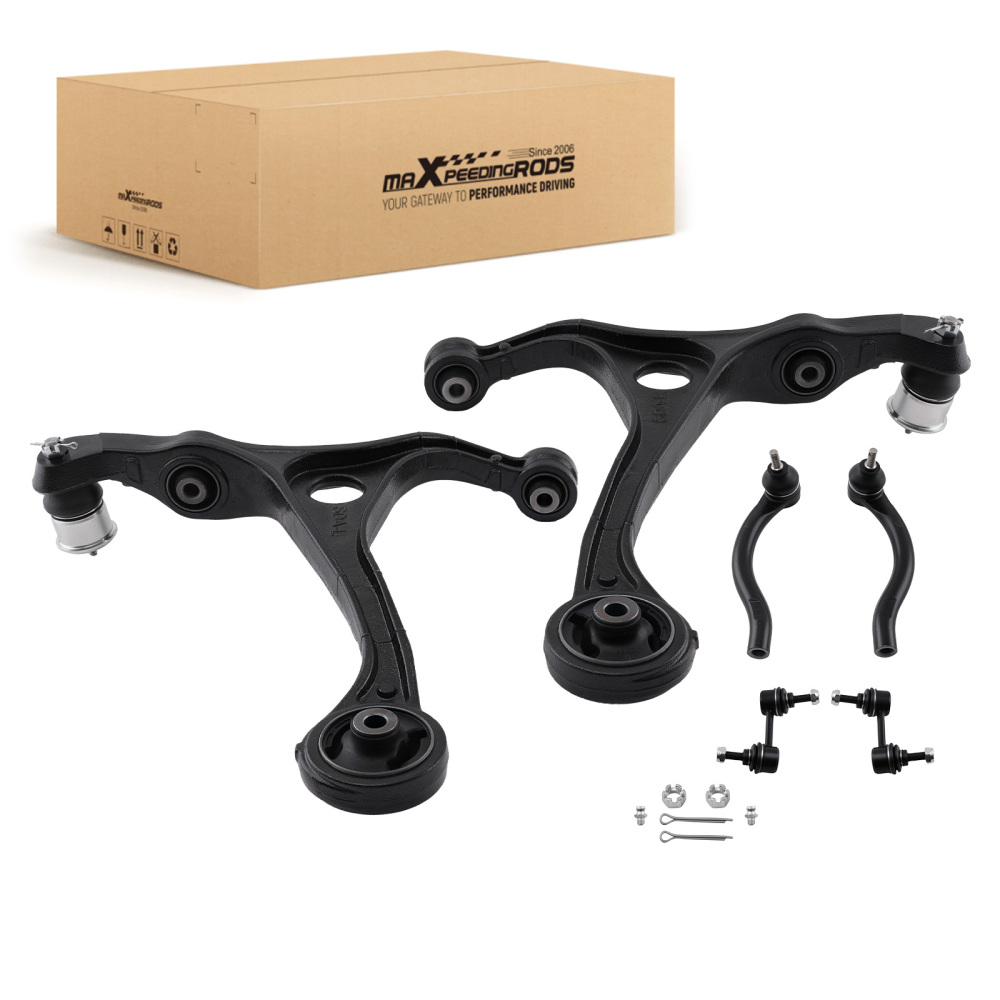 8x Front Lower Control Arms Ball Joint Tie Rods Sway Bar compatible for Acura TSX 2004-2008