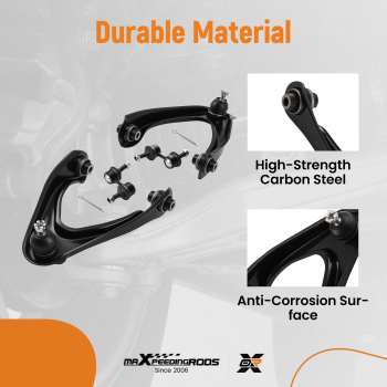 4pc Front Upper Control Arms Sway Bars Kit for 1997 1998 1999 - 2001 compatible for Honda CR-V