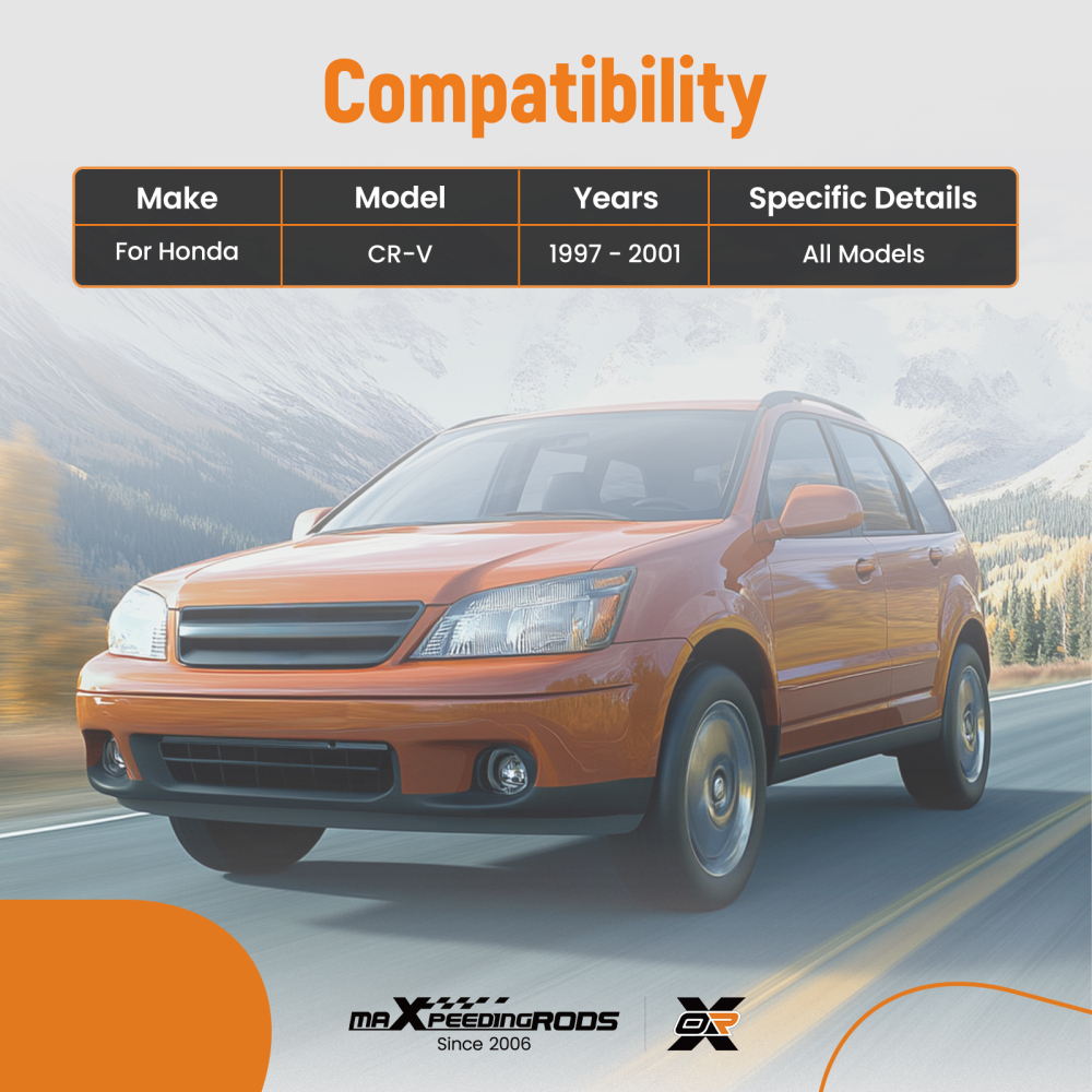 4pc Front Upper Control Arms Sway Bars Kit for 1997 1998 1999 - 2001 compatible for Honda CR-V