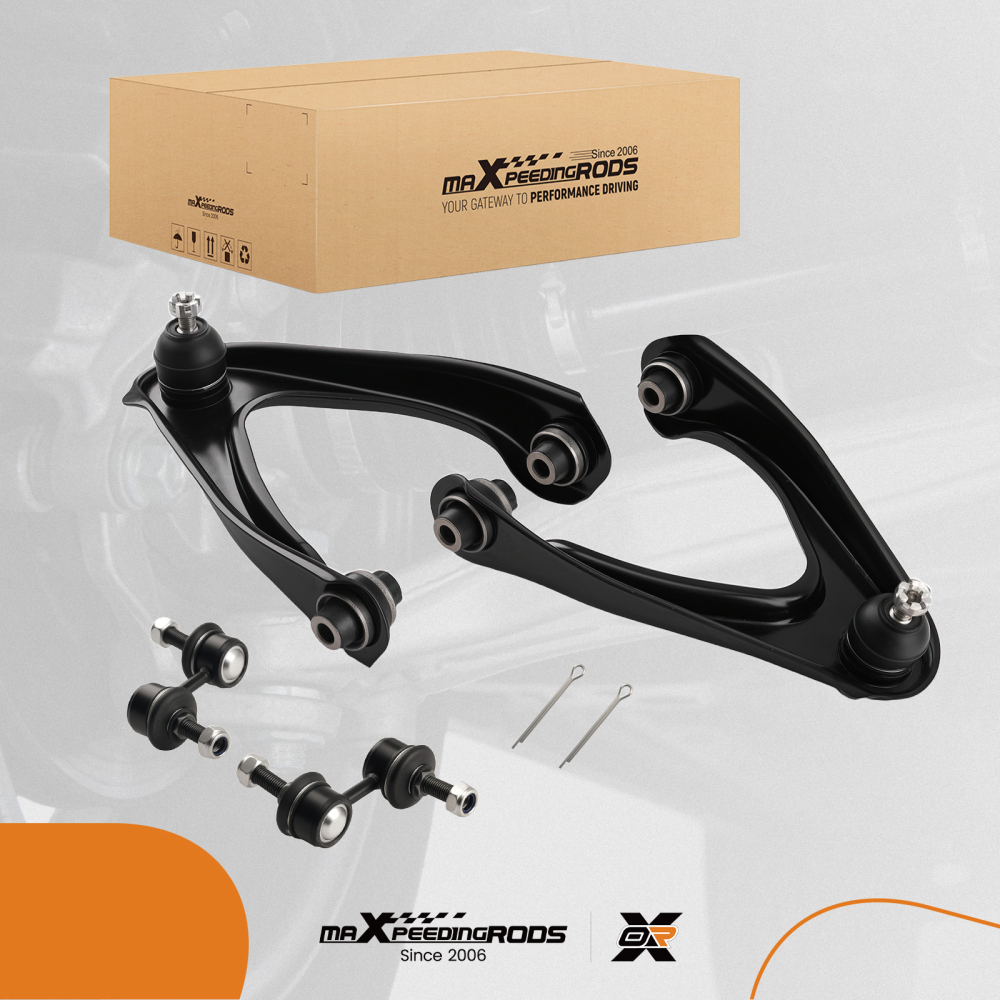 4pc Front Upper Control Arms Sway Bars Kit for 1997 1998 1999 - 2001 compatible for Honda CR-V