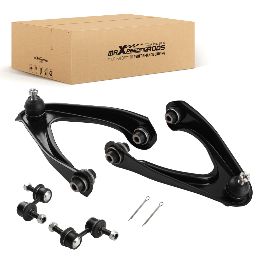 4pc Front Upper Control Arms Sway Bars Kit for 1997 1998 1999 - 2001 compatible for Honda CR-V