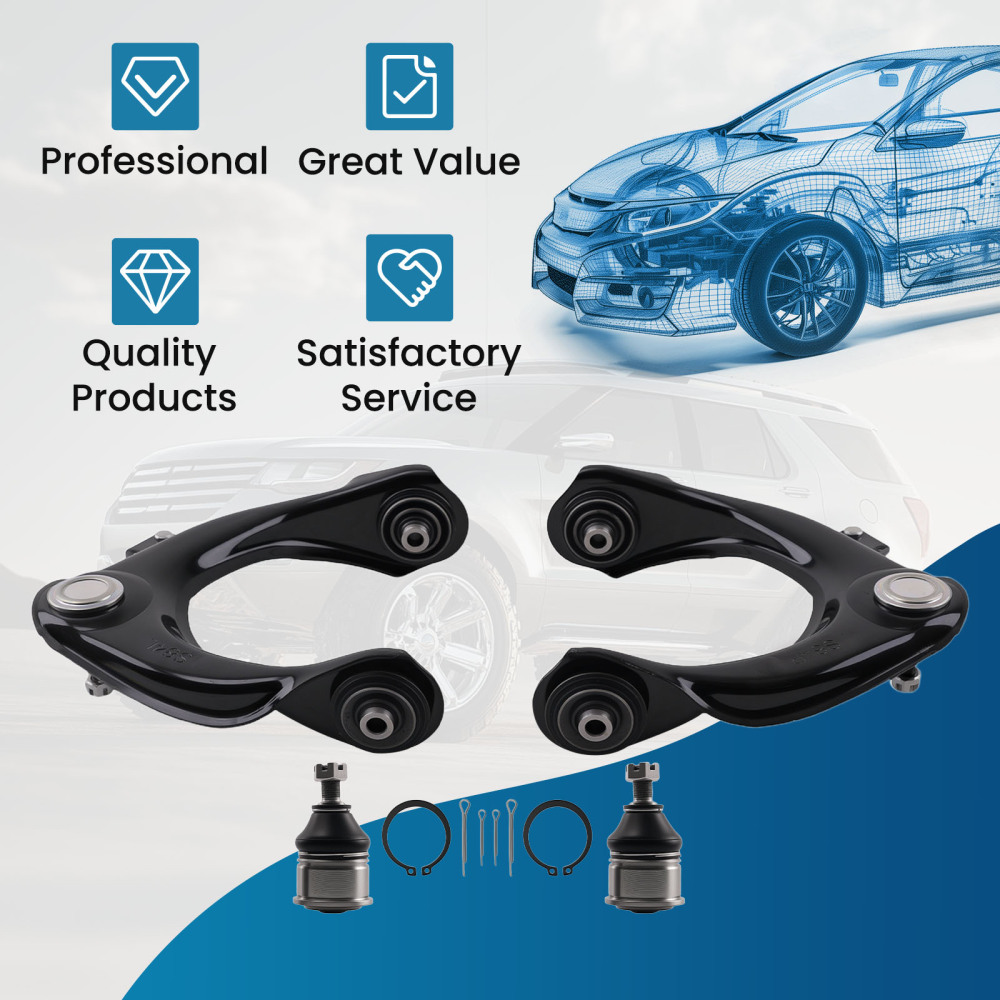 Suspension Front Upper Control Arm + Lower Ball Joint for 1999-2003 compatible for Acura TL CL