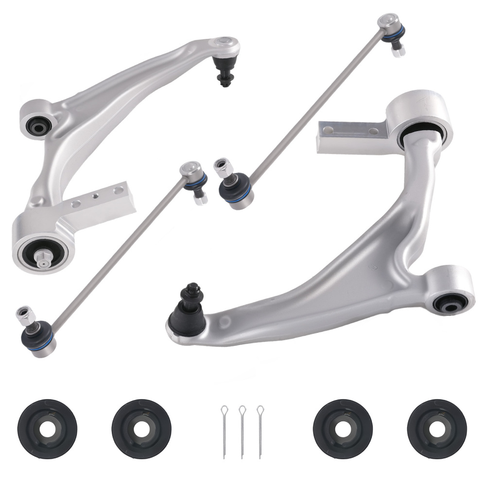 4pcs Front Lower Control Arms Sway Bar Links Set compatible for Honda Pilot 2009 2010- 2015