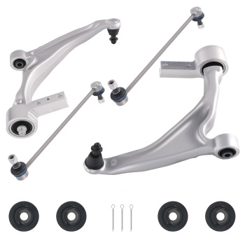 4pcs Front Lower Control Arms Sway Bar Links Set compatible for Honda Pilot 2009 2010- 2015
